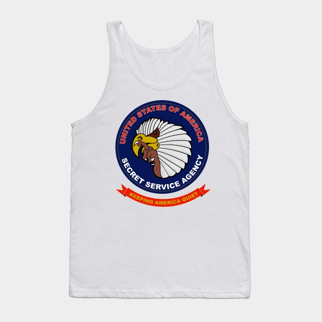 US Secret Service Agency Keeping America Quiet Tank Top by Meta Cortex